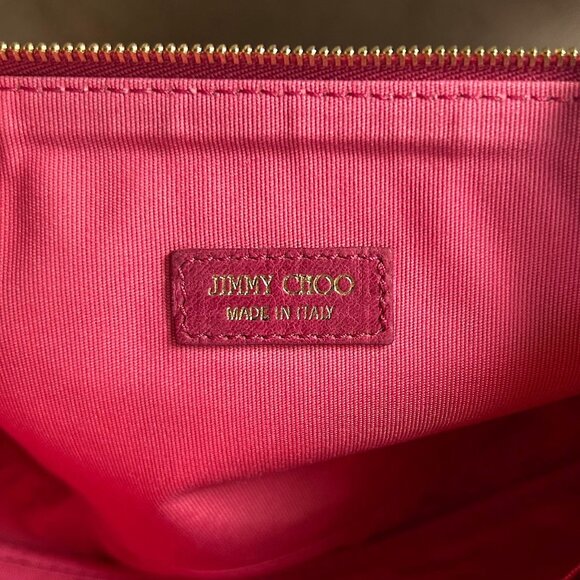 JIMMY CHOO Coated Canvas Pouchette RARE!! - Picture 4 of 7